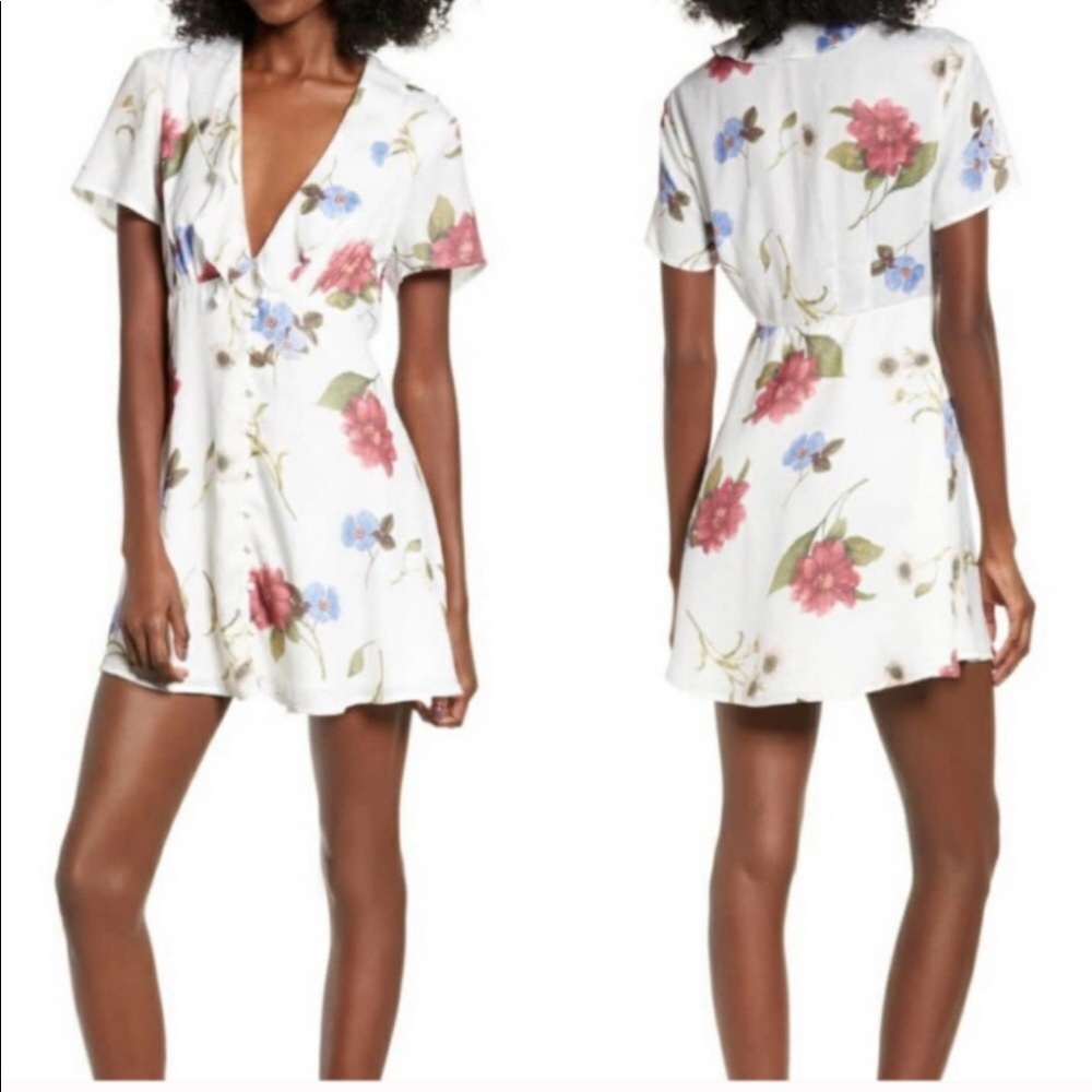 Show Me Your Mumu Button down Floral Babydoll dress